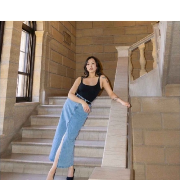 Women's High-Rise Denim Maxi Skirt
- Universal Thread Medium Wash new - Picture 5 of 11